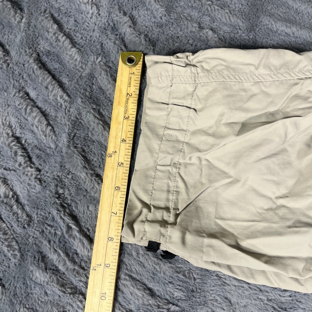 Dakota Grizzly Large Convertible Cargo Pants Khaki Nylon Hiking Zip Off Leg - Picture 7 of 8
